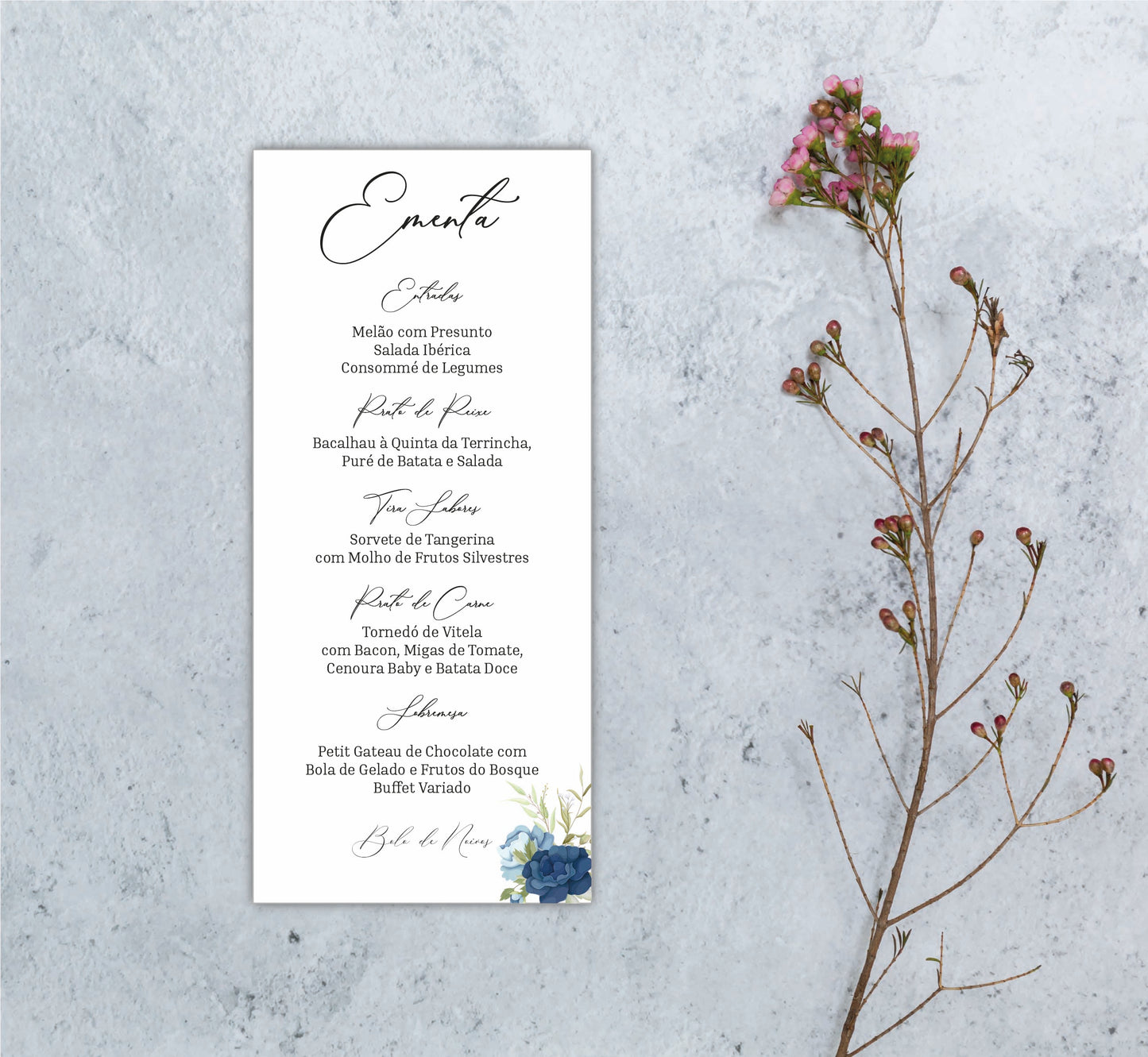 Menu Seda&Daniel